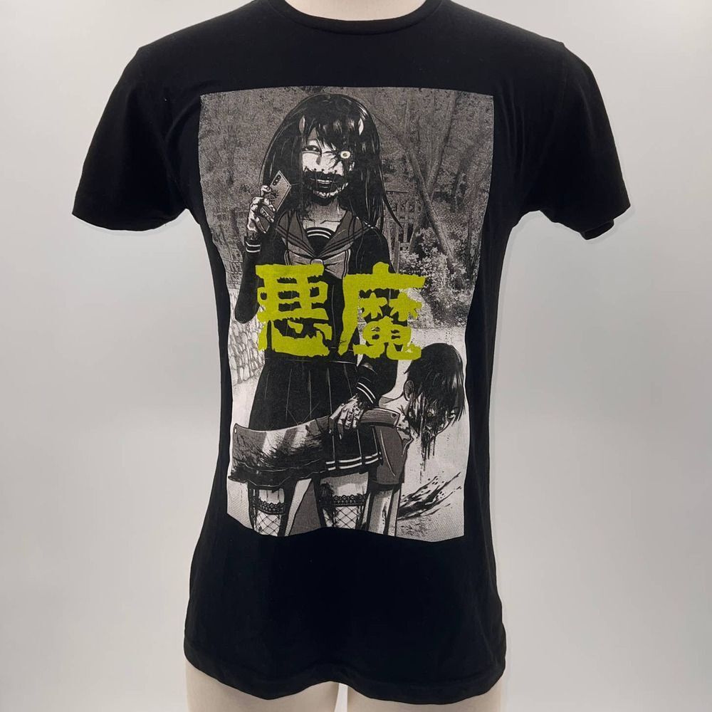 Zombie Makeout Club Black/Graphic Anime Short Sleeve T-Shirt-M